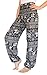 Banjamath® Women's Smocked Waist Harem Hippie Boho Yoga Palazzo Casual Pants