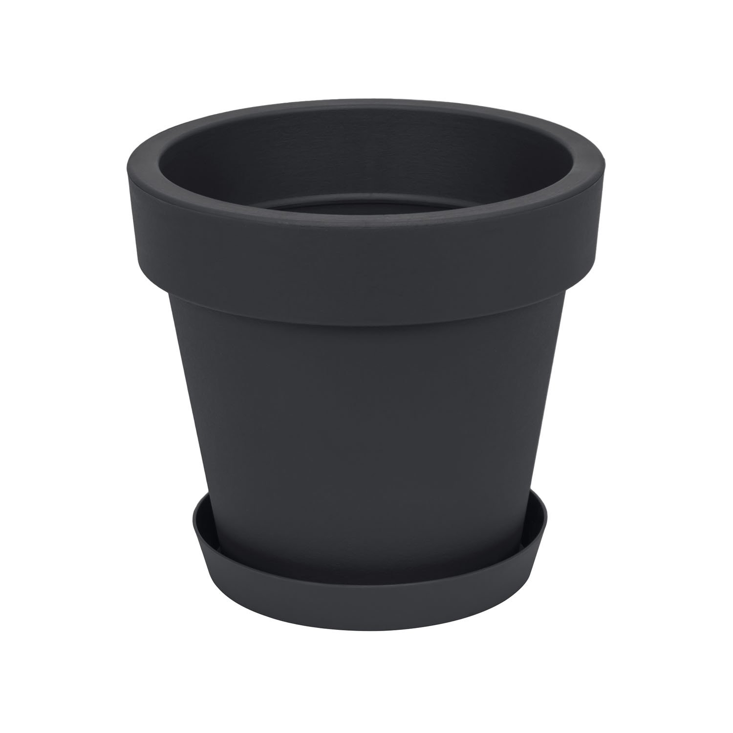 Vaso a Cassetta in Plastica Millennium antracite 79 cm