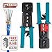 ITBEBE RJ45 Crimping Tool Made of Hardened Steel with Wire Cutter Stripping Blades and Textured Grips (RJ45 CRIMPER TURQUOISE)