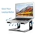 JARLINK Aluminum Laptop Stand, Ergonomic Detachable Laptop Holder Riser Compatible with MacBook Air Pro/Dell XPS/HP/Lenovo (up to 15.6 inches), Blackthumb 2