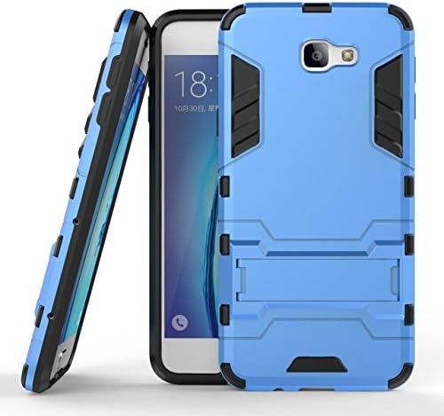 Samsung Galaxy J5 Prime Case, Iron Bear Style Premium 2 In 1 Plastic And TPU Armor Shockproof Protective Hard Back Case Cover With TV Holder For Samsung Galaxy J5 Prime/Samsung Galaxy On5 2016 ( Color : Blue )