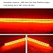 Daytime Running Lights, YITAMOTOR 2 x Red Cob Led Strip High Power 9W Slim Cob Led Lights Daylight Driving Lamp for Car Trucks
