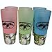 Duck Commander Duck Dynasty Uncle Si Tea Cups 16 Ounce Pink, Green, Blue Drinkware (Pack of 6)