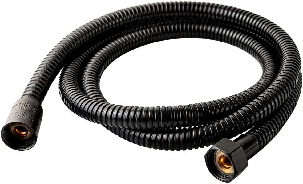 Original StoneStream Flexible 60-inch Shower Hose Replacement for Handheld Showerhead - Matte Black