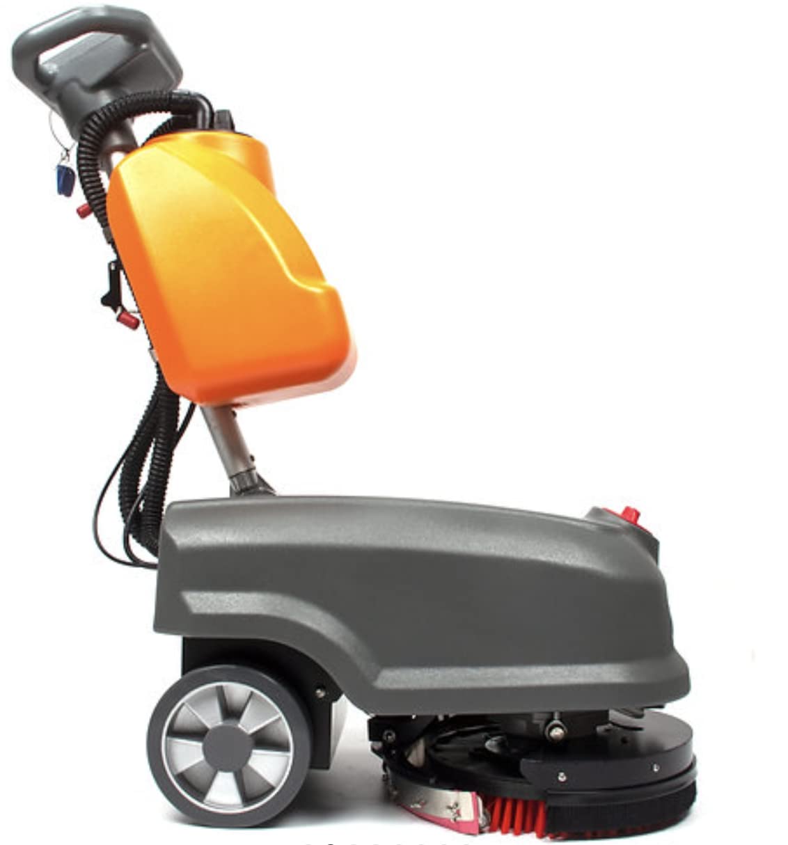 RT15 14“ Walk Behind Floor Scrubber Machine for Industrial Commercial Use, Come with Full Set of Parts, Deep Clean Small to Medium Spaces (RT15)