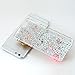 iPhone 6 Case (4.7 Inch) - Mavis's Diary Luxury Handmade Bling Crystal Rhinestone Pumpkin Car, Golden Crown, Pink Flower, Dancing Girl with Love Heart Cinderella Fairy Tale Back Case with Clean Cloth