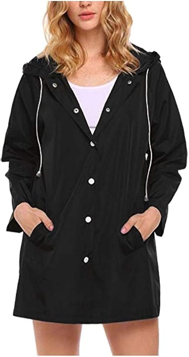 Raincoat With Drawstring Waist on Sale 