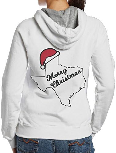 Texas Merry Christmas Holiday Womens Hoodies Back Print Hooded Sweatshirt