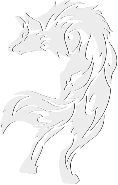 Amazon 野生の狼 ウルフモチーフのバイク用ステッカー バイク用品