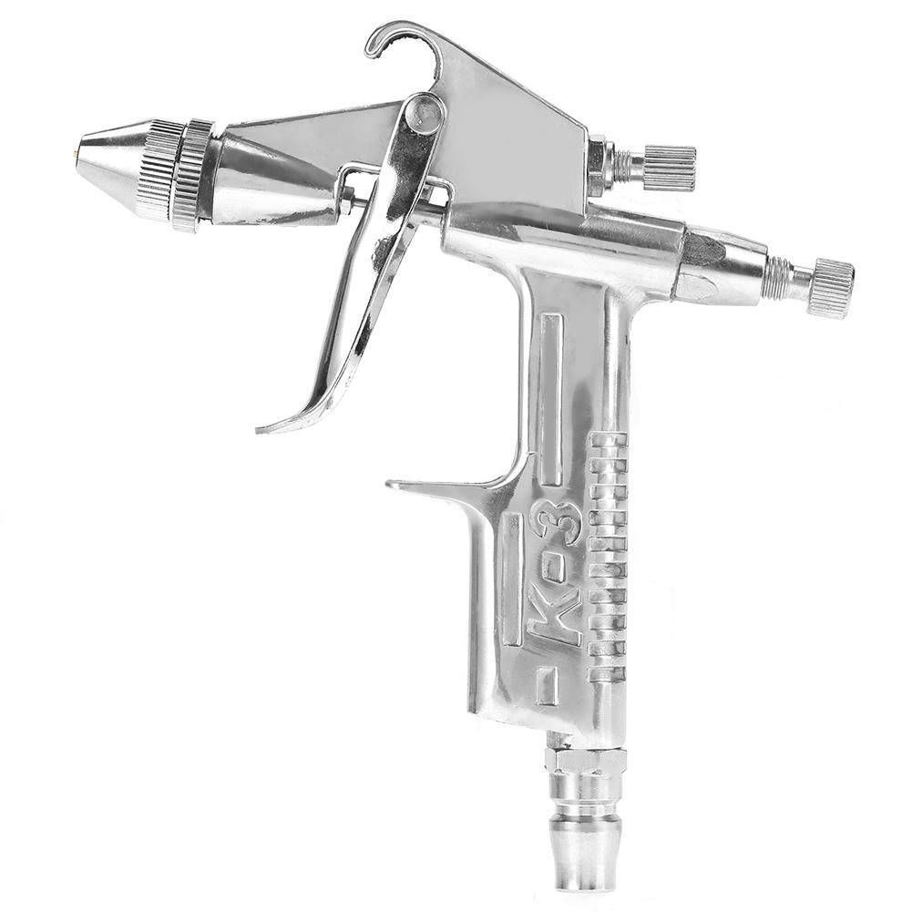 Spray Gun,K-3 Aluminum Professional 0.5mm Nozzle 125ml Mini Pneumatic Spray Gun For Car Painting Repair, Silver - Image 5