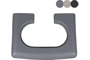 TQPONLY Center Console Cup Holder Replacement Pad Compatible with 2004-2014 Ford F150 Truck Accessories Cupholder Armrest Cover Trim (Grey)