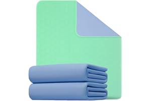 2 Pack - Washable, Reusable, Waterproof 34" X 36" for Incontinence, pee, bedwetting to protect Mattress, Bed, Sheets, Crib, C