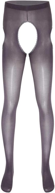 Strumpfhose Mit Loch Zwischen Den Beinen Aislor Herren Strumpfhose Offener Schritt Dessous mit Lace Rüschen