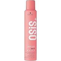 Schwarzkopf OSiS+ GRIP Extra Strong Volume Mousse | Extra Stong Hold | Maximum Volume & Bounce | Anti-Frizz & Shine | Heat Pr