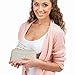PCT Brands Power Pochette Ladies Clutch Leather Wallet with RFID Protection and Built in 3000mAh Power Bank Charger