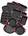 Vremi 12 Piece Nonstick Bakeware Set - Multi Size Baking Sheet and Pans in Non Stick Carbon Steel with Silicone Handles for Cake Muffin Cookie Pizza