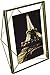 Umbra Prisma 4x4 Picture Frame for Desktop or Wall, Holds One, 4 by 4-Inch, Brass