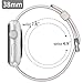 i-Liu Watch Band,38mm Woven Nylon Strap Replacement Nylon Band for Apple Watch Series 1 Series 2 (Pearl)