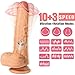 Realistic Vibrating Dildo G-spot Vibrator with 360°Rotation, Recharge Waterproof Penis with Suction Cup and Remote Control, Treediride Clit Nipples Stimulator Massager for Women or Couple