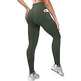 COPYLEAF High Waisted Leggings for Women Workout Butt Lifting Yoga Pants with Pockets Tummy Control Yoga Leggings