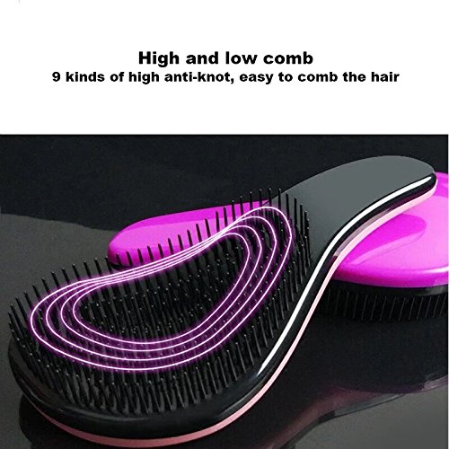 CCidea Detangling Brush - Glide Thru Detangler Hair Comb or Brush - No More Tangle - Adults & Kids (purple) - Thumbnail 2