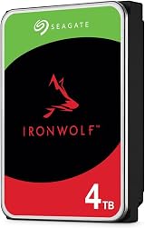 Seagate IronWolf 4 TB NAS HDD – 3.5 Inch SATA 6 Gb/s 5400 RPM 256 MB Cache