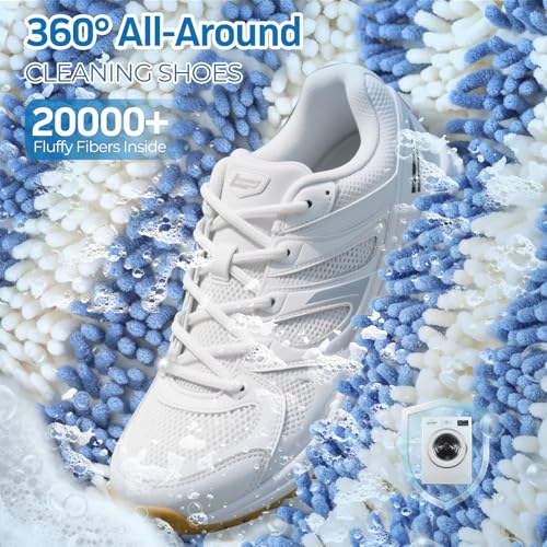 BoriYa 2026 New Upgrade Shoe Bag for Washing Machine Shoes, 2 Pieces, Microfibre 360° Cleaning Bag with Zip Lock for Cycling Shoe