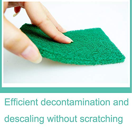 ONDY 10-Pack Cleaning Cloth Scouring Pads Nylon Emery Scouring Pad Dish Scrubber Household Scrub Pads for Stove Top Cleaner and Kitchen Scrubbers