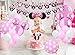 KREATWOW Pink Minnie Themed Party Supplies Decorations Minnie Happy Birthday Banner Headband for Birthday