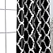 Melodieux Moroccan Fashion Room Darkening Blackout Grommet Top Curtains for Living Room, 52 by 84 Inch, Black (1 Panel)