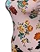 Floral Print Sleeveless Racer-Back Mini Body-Con Dress Blush M