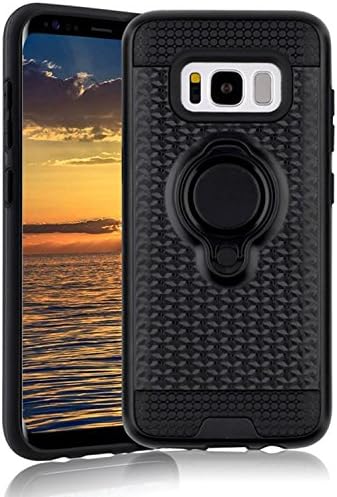 S8+ Holder Case, Galaxy S8 Plus Magnetic Car Holder Case YouVogue Rugged Armor Case with Ring Hold Car Mount Case for Galaxy S8 Plus