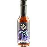 Cosmic Disco by Karma Sauce, Medium-Heat Hot Sauce With Flavors of Ghost Pepper, Jalapenos & Garlic, Made With All Natural Ingredients, 5 fl oz Bottle (1-Pack)