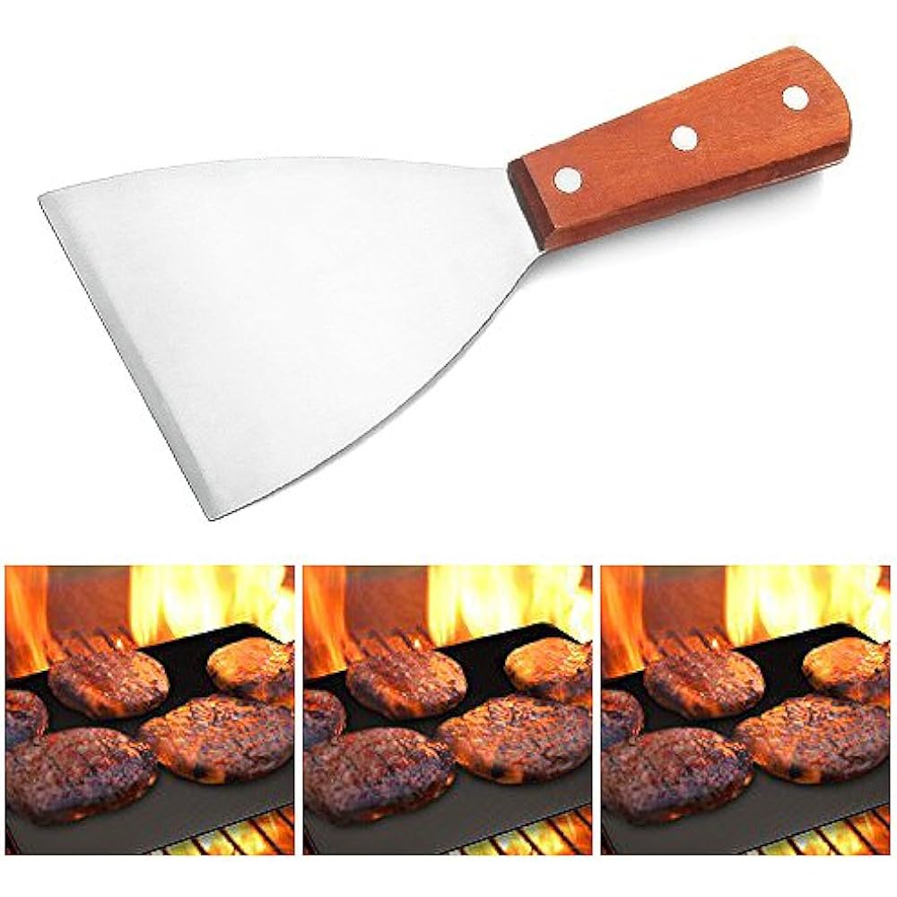 Grill Griddle Scraper Stainless Steel Commercial Grade 8 1/4 Inch