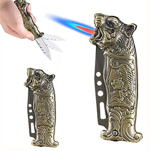 Jet Torch Lighter ,Vintage Lighter ,Unique Knife Design ,Windproof
