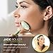 Jade Roller for Face - Anti Aging Eye Roller Facial Massager - 100% Natural Real Jade Stone - Anti Wrinkle Body Neck Skin Rollers Tool for Dark Circles and Puffiness