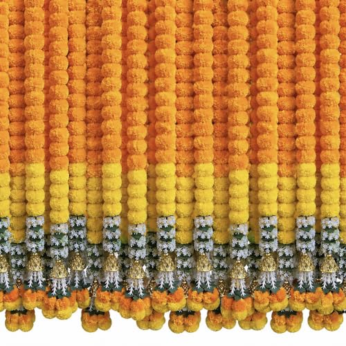 Marigold Garland for Decoration 5 Ft Long 5Pc Diwali Decorations for Home at Amazon