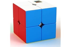 Bokefenuo Moyu Meilong Speed Cube 2x2 Stickerless MoFang Jiaoshi Meilong Puzzle 2x2x2 Toys for Kids Magic Cube