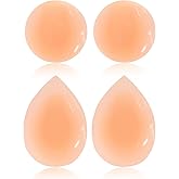 Aiuulu 4Pcs Silicone Butt Pads for women, Adhesive Reusable Butt Hip Dip Corrector Enhancer for Crossdressers Underwear