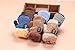 MarJunSep 4-Pack Winter Warm Fuzzy Fleece Baby Mitten Gloves Full Fingers with String for Infant Toddler Girls Boys 6 Months - 3 Years B-Pack