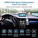 TVIRD Car Parking Sensor Kit Rear Reverse Backup Radar System 8 Sensors with Display Backup Reversing Sensors Universal Auto Radar Detector Sensors Radar Buzzer BiBi Alarm Indicator (Silver)