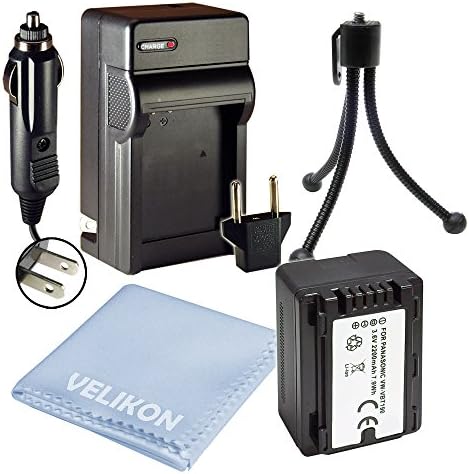Battery And Charger Kit ,for Panasonic VW-VBT190 Compatible with the Panasonic Camcorders HC-V770, HC-W 580K, HC-WXF991K, HC-VX981K, HC-V180K, HC-VX870K, HC-V380K ,HC-V160,HC-V210, HC-V250 AND MORE