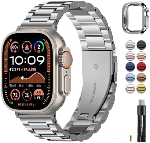 スマホアクセサリー Apple Watch Ultra 1 Amazon.com: Ultra Supply Co. Metal Apple Watch Band - Compatible w