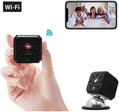 Ehomful Hidden WiFi Mini Camera,Surveillance Portable Small Video Recorder Live Streaming Device 7 Night Vision Motion Activated Spy Nanny Cam with Magnetic Mount Long Lasting Batteries for Home