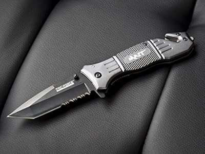 Custom Tactical Knife Personalized Groomsmen Gift Engraved Pocket Knives- Groomsman Husband Hunting Man Mens Boyfriend Camping Wedding Gifts Folding Blade Glass Breaker Knifes Spring Assisted Opening