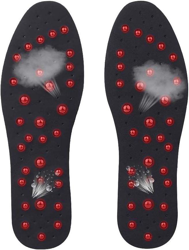 Magnetic Insoles, Massage Magnet Insoles Breathable Foot Therapy Acupressure Shoe Pads for Men Women Ladies, Pain Fatigue Relief Improve Blood Circulation (UK Size 6.5-7.5)