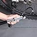 COM4SPORT Mini Bike Pump with Pressure Gauge, 210 PSI Premium CNC Aluminum Mini Portable Air Bike Pump with Hose & Frame Mount Kit Fits Presta & Schrader for All On & Off Road Tires