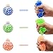 3 Set Stress Balls for Kids and Adults, Mesh Ball Sensory Toy for Anxiety and Autism, Fun to Squeeze Slime Grape Stress Ball with Net, Fidget Toys for Stress Relief with Mini Foam Basketball
