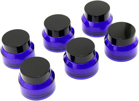 Amazon Co Jp Olive G ハンドクリーム 保存 詰め替え用 ガラス容器 遮光瓶 30g 6個セット Navy ホーム キッチン