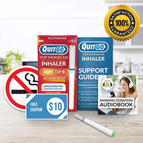 NicotineFree SmokeFree Oxygen Inhaler with Soft Tip Chewable Filter